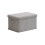 Medium Lidded Storage Box with Striped Design, Foldable Fabric Organizer for Clothes and Wardrobe, Stackable Durable Home Container 1