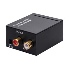 Tiontaire Fuaime Digiteach go Analógach 3.5mm le hAimplitheoir IC Ionchur Comhaiseach Snáithín Optúil go Díchódóir Fuaime Aschuir Analógach