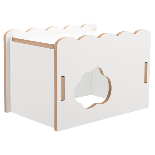 Hamsterhus i tre, hvitt, 1-pakning