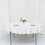 White Round Polyester Tablecloth 70 in 1