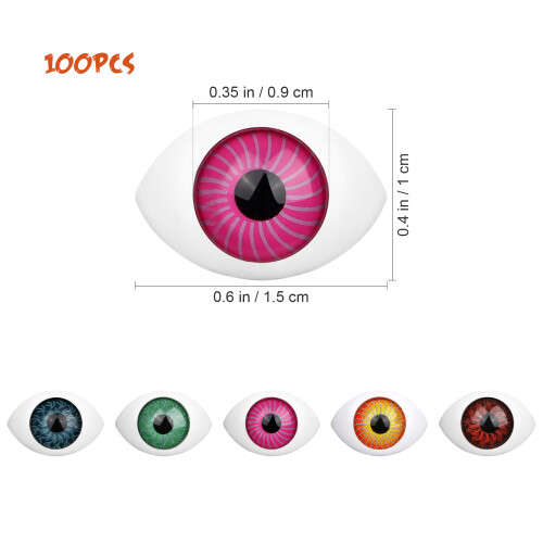 200Pcs Halloween Plastic Eyeballs Assorted DIY Decor 1
