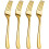 Furci din plastic auriu, rezistente, 19 cm, pachet de 300 1