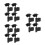 12Pièces Adaptateurs Accoudoir Poussette Noir 8
