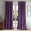 Cortinas de veludo roxo, 2 painéis, 84 polegadas (213 cm) – Escurecimento de luxo, isolamento térmico, blackout, com presilhas e bolso para 1