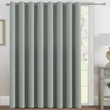 Blackout Patio Curtain Panel 100x108 in Light Sage