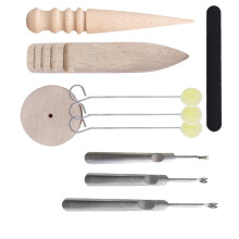 Juego de herramientas para pulir cuero – Kit de acero de 10 piezas