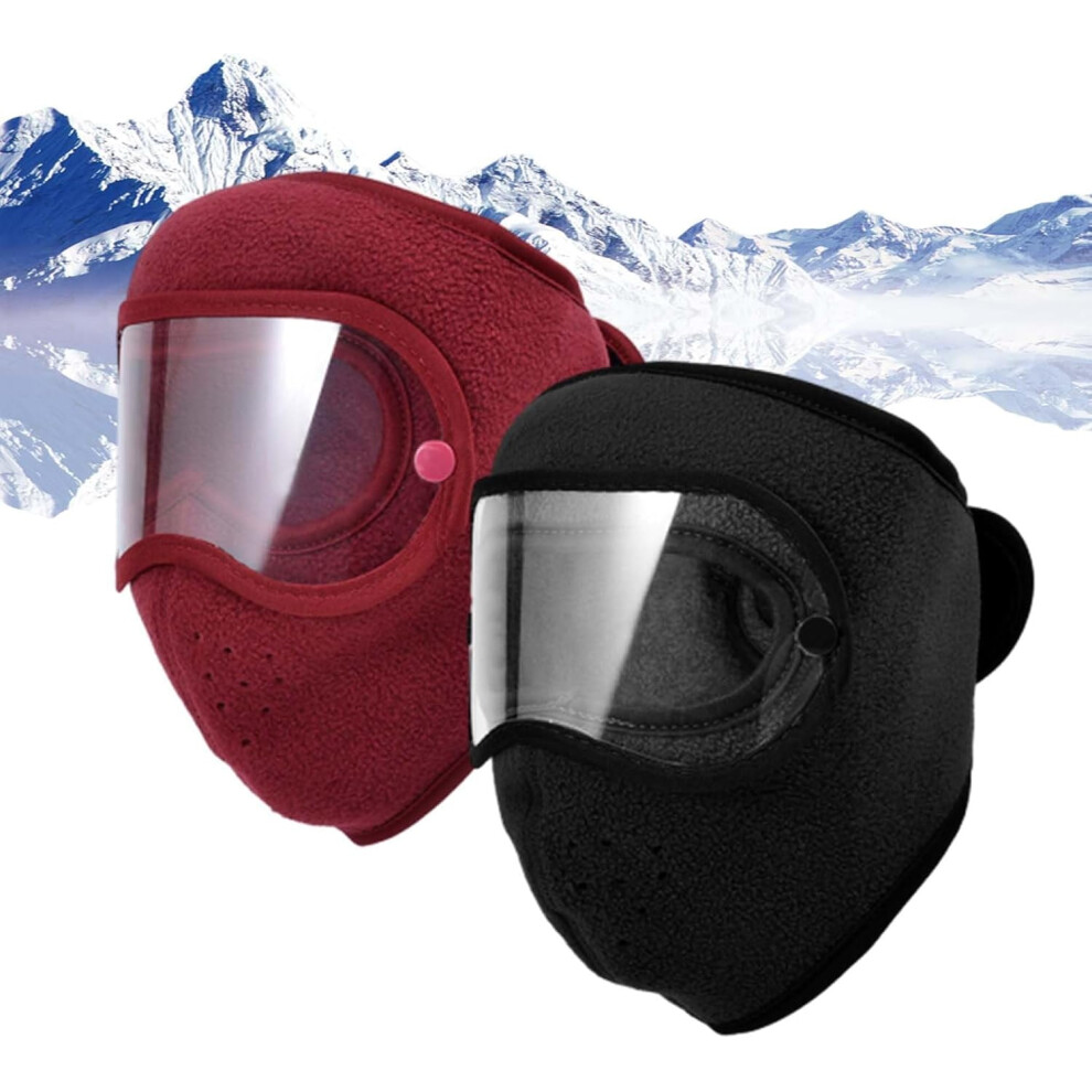 Winter Fleece Windproof Goggles With Face Mask 9032631746935