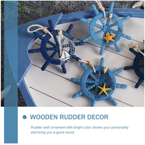 Wooden Ship Rudder Wall Decor 1