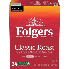 Klassisk brenning, medium brenning av kaffe, Keurig K-koppkapsler, eske med 24 poser