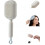 Retractable Cushion Massage Comb White 1pc 1