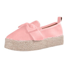 Damenschuhe, runde Zehenpartie, einfarbig, lässig, Asakuchi-Knoten, Sponge Cake Fashion Schuhe, Größe 39 (7)