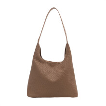 Lässige Wildledertasche für Damen, Schultertasche, Handtasche mit Henkel, ideal für Reisen, Winter und Herbst, Braun