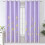 Lilac blackout curtains 52x72 inch gold palm pattern 2 1