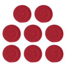 8 stuks katoenen geweven onderzetters, absorberende onderzetters voor de salontafel, gevlochten onderzetters, hittebestendige tafelbeschermers voor