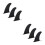 6Pièces Clips Centre Nylon Noires Pour De Surf 5