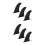 6Pièces Clips Centre Nylon Noires Pour De Surf 9