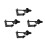 4Pcs Black Iron Wall Mounts for Brass Wind Instruments Trumpet Hooks 7