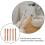 Pottery Handle Making Tool Wood Metal 5Pcs 4.7In 8