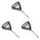 3Pcs Multi-Color Foldable Fishing Net with Extendable Aluminum Handle 2