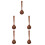 5Pcs Large Wood Soup Ladle Long Handle with Hook Non-Stick Kitchen 7
