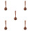 5Pcs Large Wood Soup Ladle Long Handle with Hook Non-Stick Kitchen 10