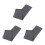 3Pcs Grey Chair Cloth Replacement for Beach Patio Camping Lounge 6