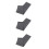 3Pcs Grey Chair Cloth Replacement for Beach Patio Camping Lounge 7