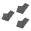 3Pcs Grey Chair Cloth Replacement for Beach Patio Camping Lounge 8