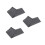 3Pcs Grey Chair Cloth Replacement for Beach Patio Camping Lounge 9