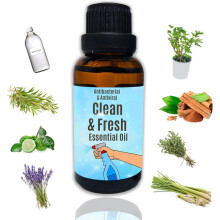 7 Essential Oil & White Vinegar Household Cleaner – 100% Natural, Eco-Friendly, Plant-Based, Antibacterial & Antiviral