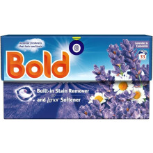 Bold All-in-1 PODS Laundry Detergent Capsules 33 Washes – Lavender & Camomile, Built-In Fabric Softener, Brilliant Clean