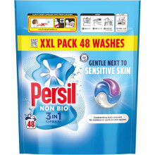 Persil Non-Bio 3-in-1 Laundry Capsules – 48 Washes – Gentle on Sensitive Skin, Outstanding Stain Removal in Quick & Cold Washes