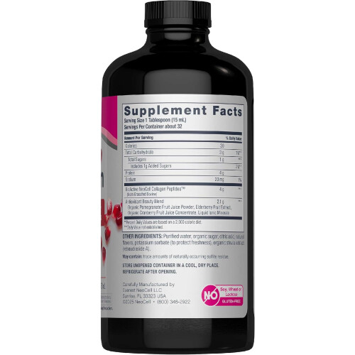 NeoCell, Κολάτζην Τύπου 1 & 3 Λύκος, Πορτοκαλί, 16 fl oz (473 ml) 1