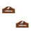 2Pièces Porte Ouvrir Fermer Bois Motif Marron 4