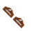 2Pièces Porte Ouvrir Fermer Bois Motif Marron 7