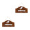 2Pièces Porte Ouvrir Fermer Bois Motif Marron 9