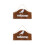 2Pièces Porte Ouvrir Fermer Bois Motif Marron 10