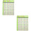 2Pcs Green PVC Ukulele Chord Chart Poster Durable Music Learning Decor 8