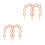 4Pièces Sac Rose Vintage Pour Usage Décoratif 8