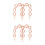 4Pièces Sac Rose Vintage Pour Usage Décoratif 9