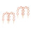 4Pièces Sac Rose Vintage Pour Usage Décoratif 10