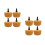 8Pcs Durable Rear Plate Rubber Buffers Shock Absorber Spring Mounts 5