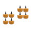 8Pcs Durable Rear Plate Rubber Buffers Shock Absorber Spring Mounts 9