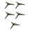 5Pcs Quick Assembly Olive Green Artificial Tree Base Stand for Xmas 5