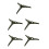 5Pcs Quick Assembly Olive Green Artificial Tree Base Stand for Xmas 9