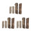 12Pièces Mini Stump Arbre Résine Café Décor Micro Paysage 5