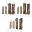 12Pièces Mini Stump Arbre Résine Café Décor Micro Paysage 7