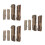 12Pièces Mini Stump Arbre Résine Café Décor Micro Paysage 10