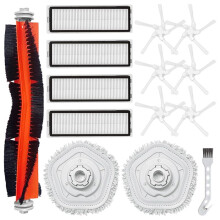 Voor W10/W10 Pro Robotstofzuiger Hoofdzijborstel Hepa Filter Mop Doek Vervangingsonderdelen