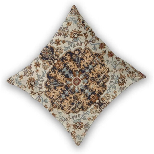 Fețe de pernă decorative din in, model boho, 45x45 cm, set de 2 1